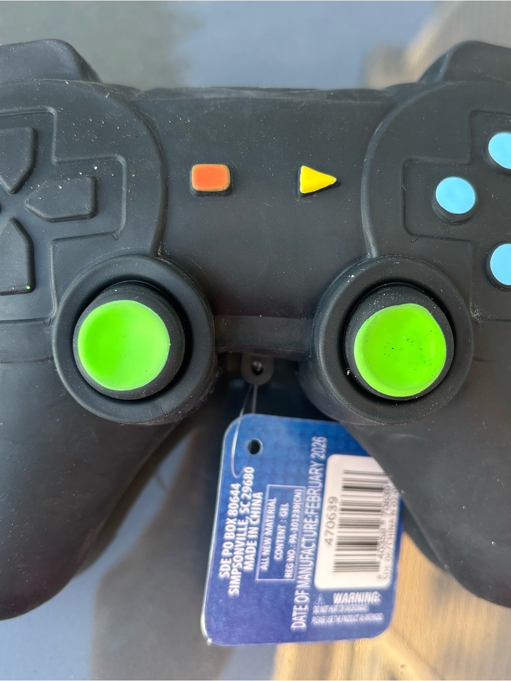 ToyMendous Black Squishy Game Controller Toy